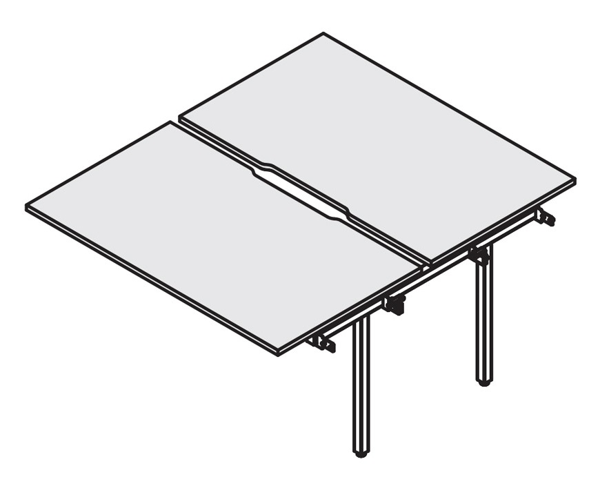 Промежуточный сдвоенный стол RM-2.2(x2)+F-62